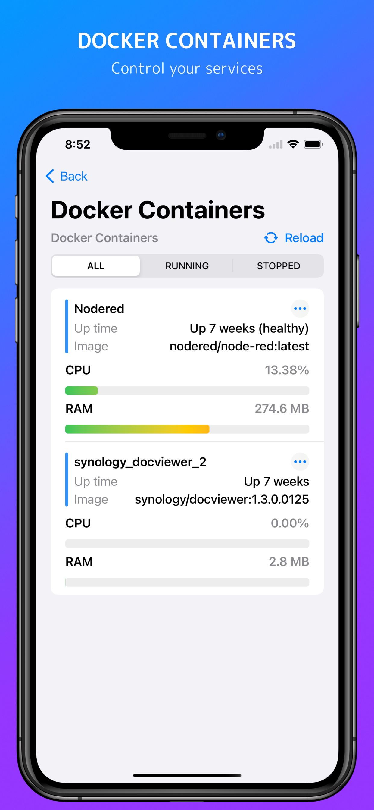 DS Manager Pro - Docker Containers